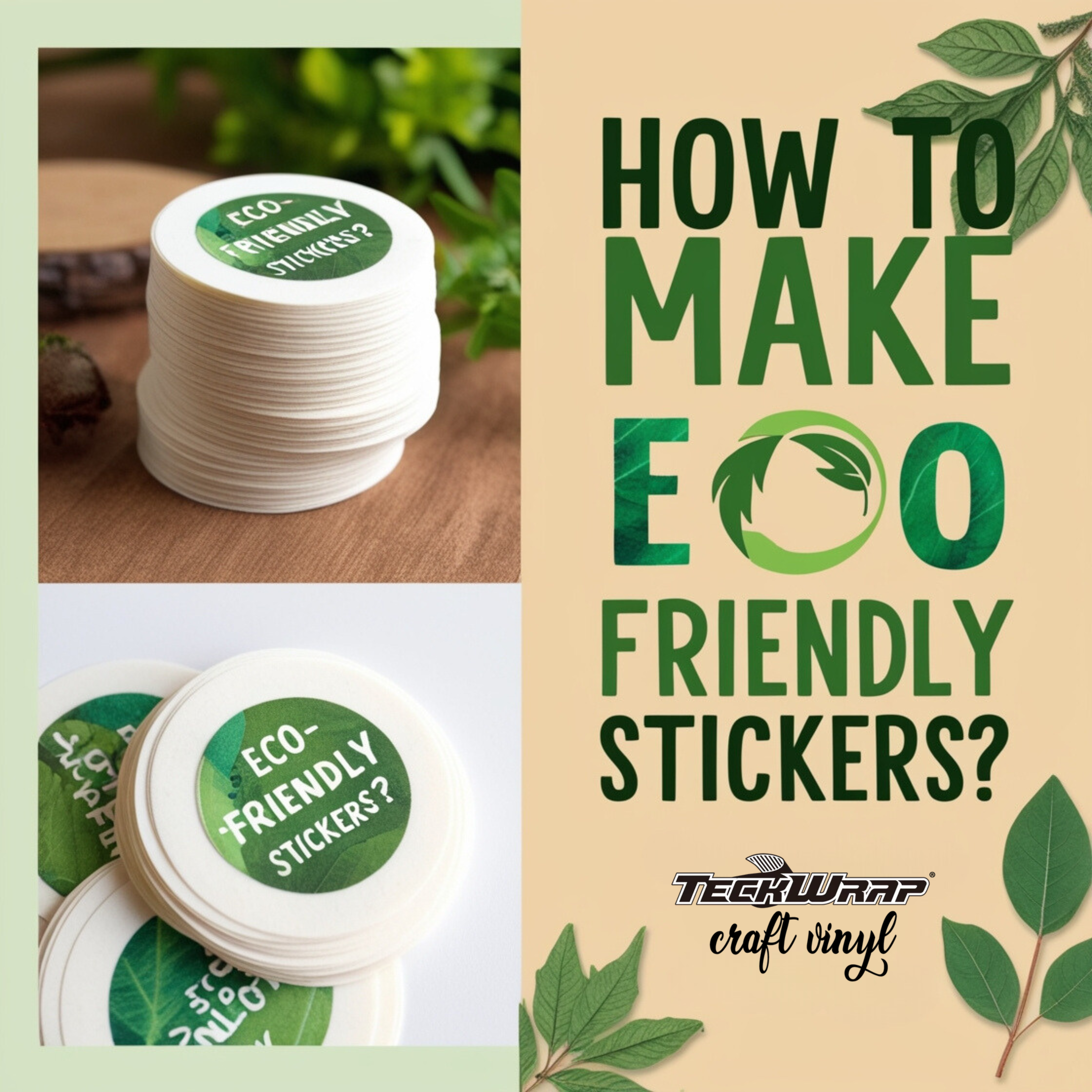 How To Make Eco Friendly Stickers?
