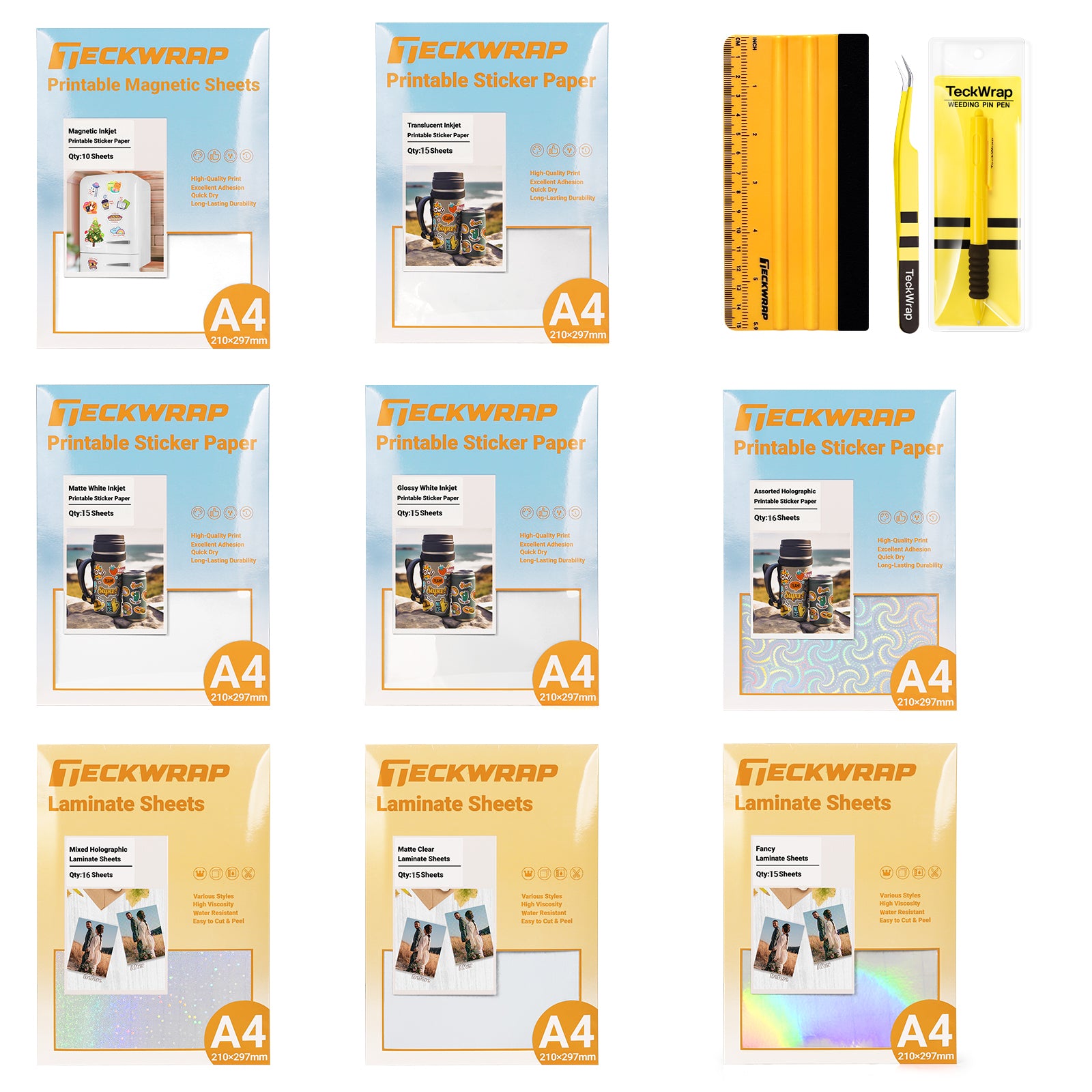 US Free Shipping Printable Sticker Paper Bundle