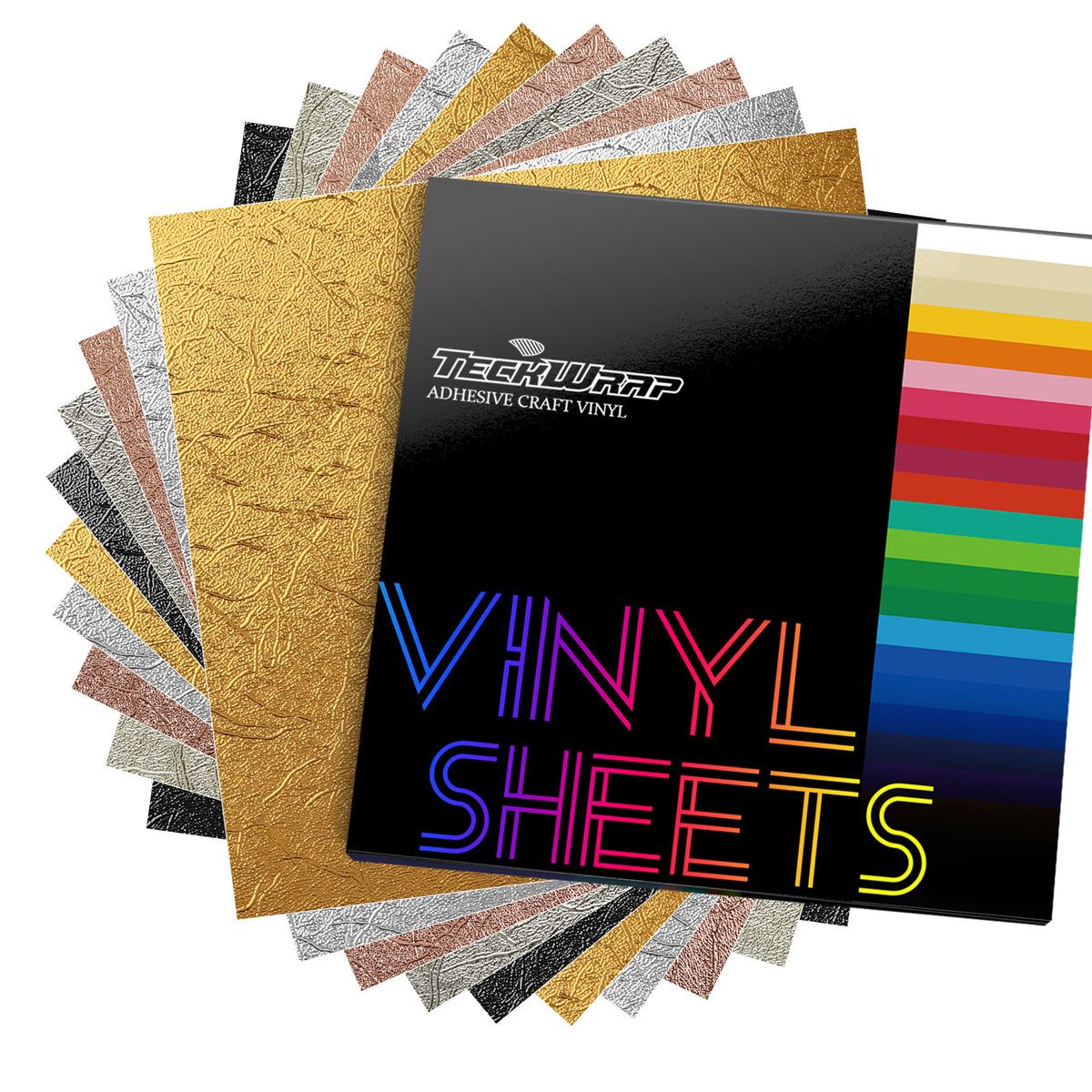 Textured Metallic Vinyl Sheets Pack– TeckwrapCraft