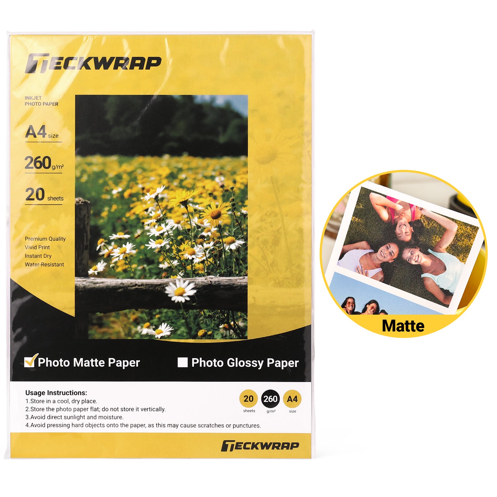 Inkjet Printable Photo Paper TeckWrapCraft