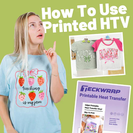How to Use Printed HTV In A Few Simple Steps Banner