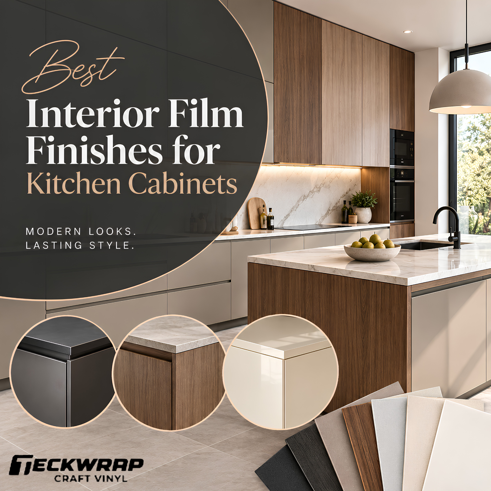 Best Interior Film Finishes for Kitchen Cabinets Banner