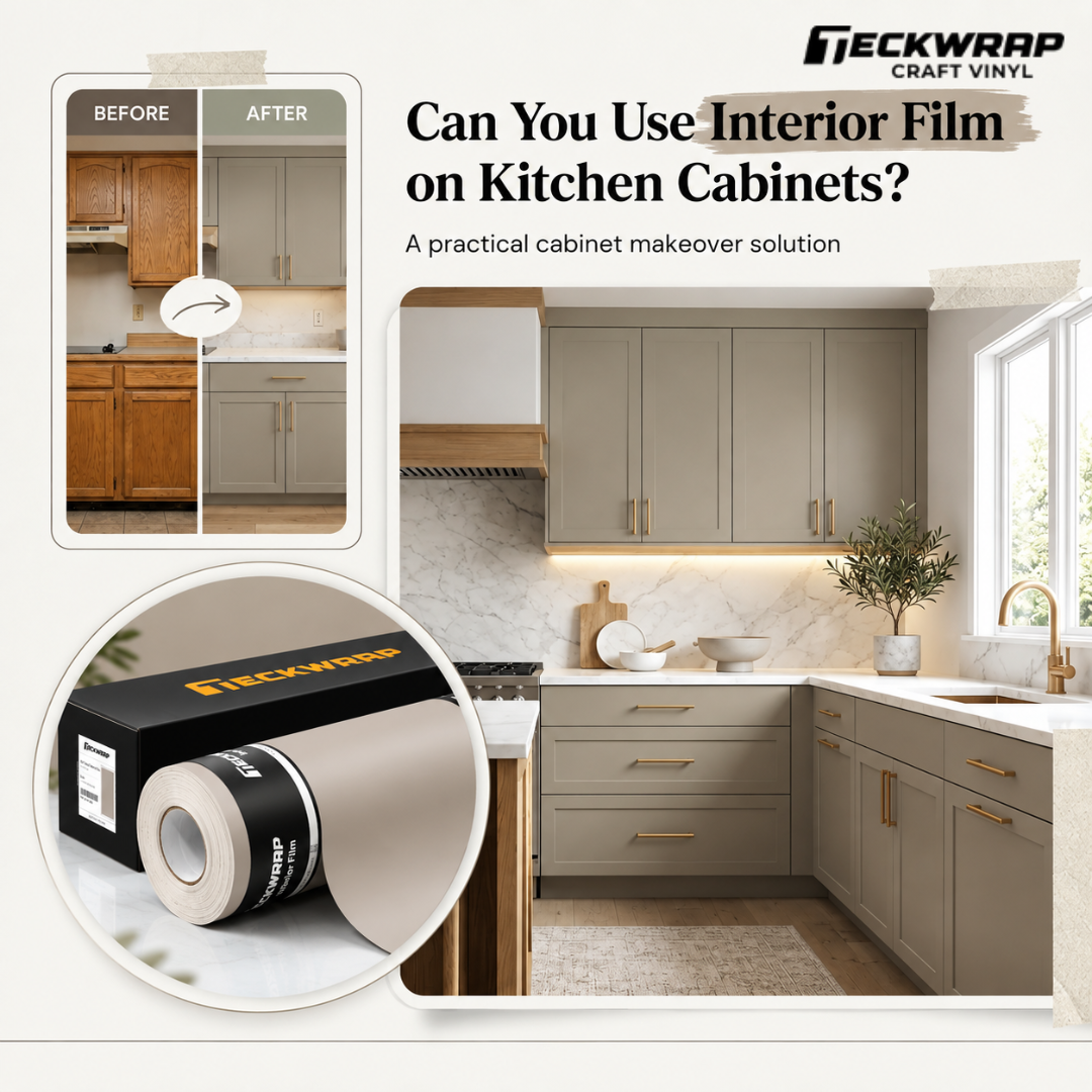 Can You Use Interior Film on Kitchen Cabinets?
