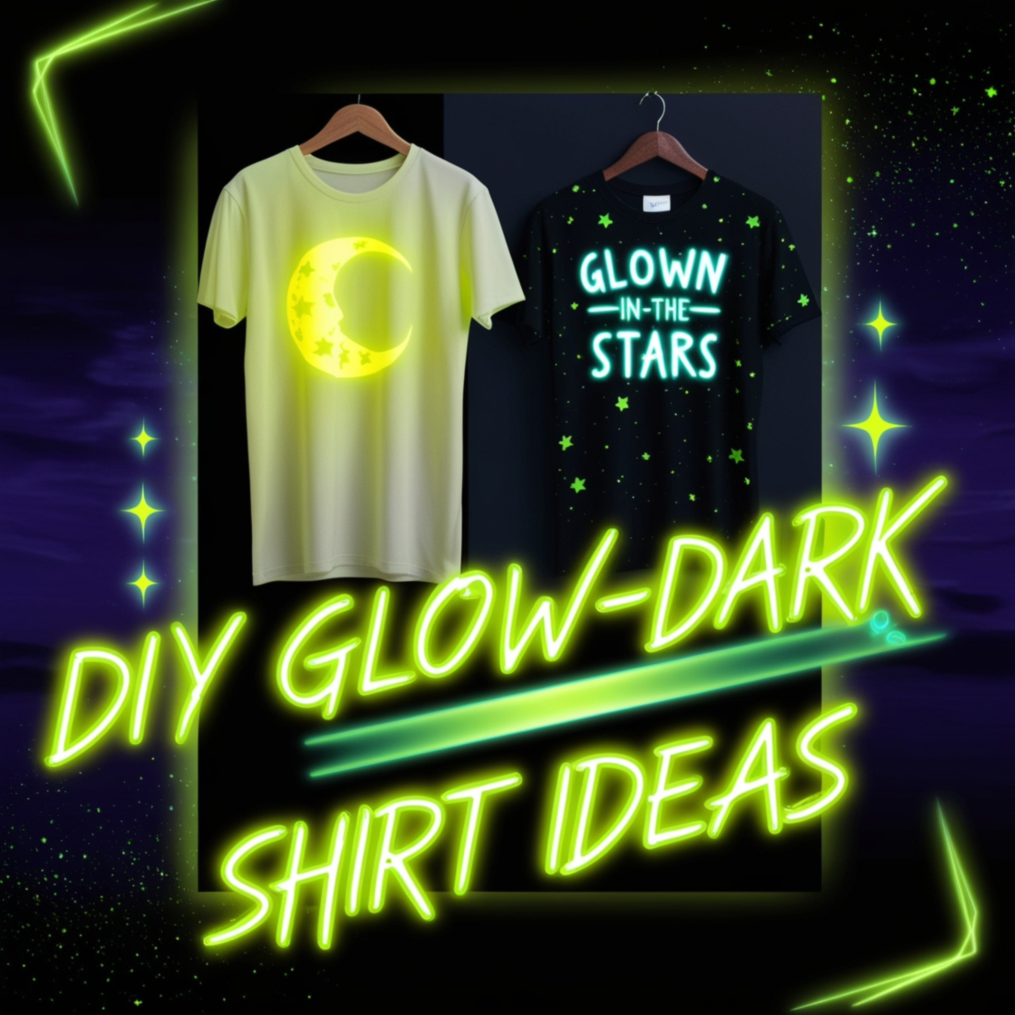 DIY Glow-In-The-Dark Shirt Ideas