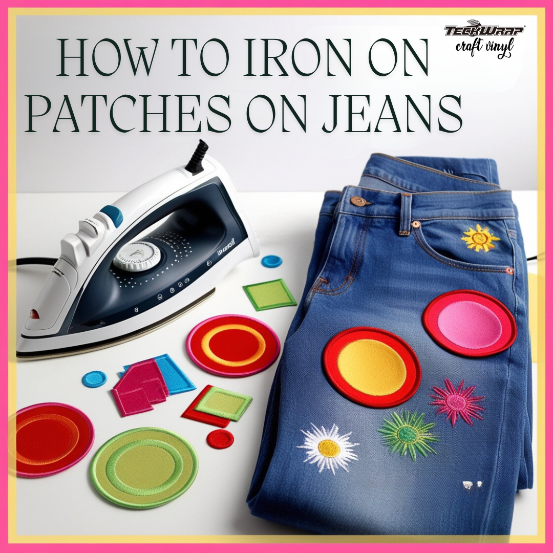 how to iron on patches on jeans