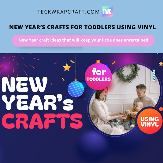 New Year’s Crafts For Toddlers Using Vinyl
