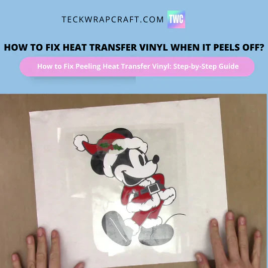 How To Fix Heat Transfer Vinyl When It Peels Off Banner