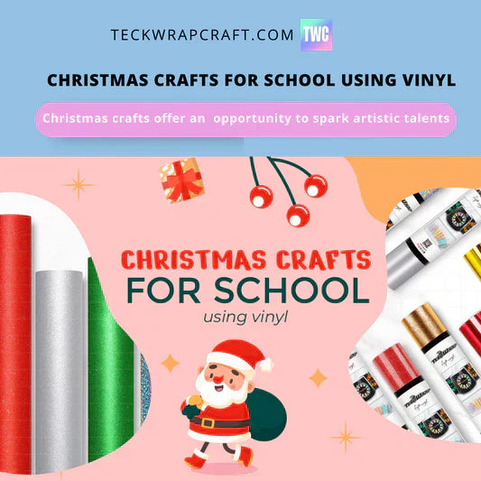 Christmas Crafts For School Using Vinyl Banner