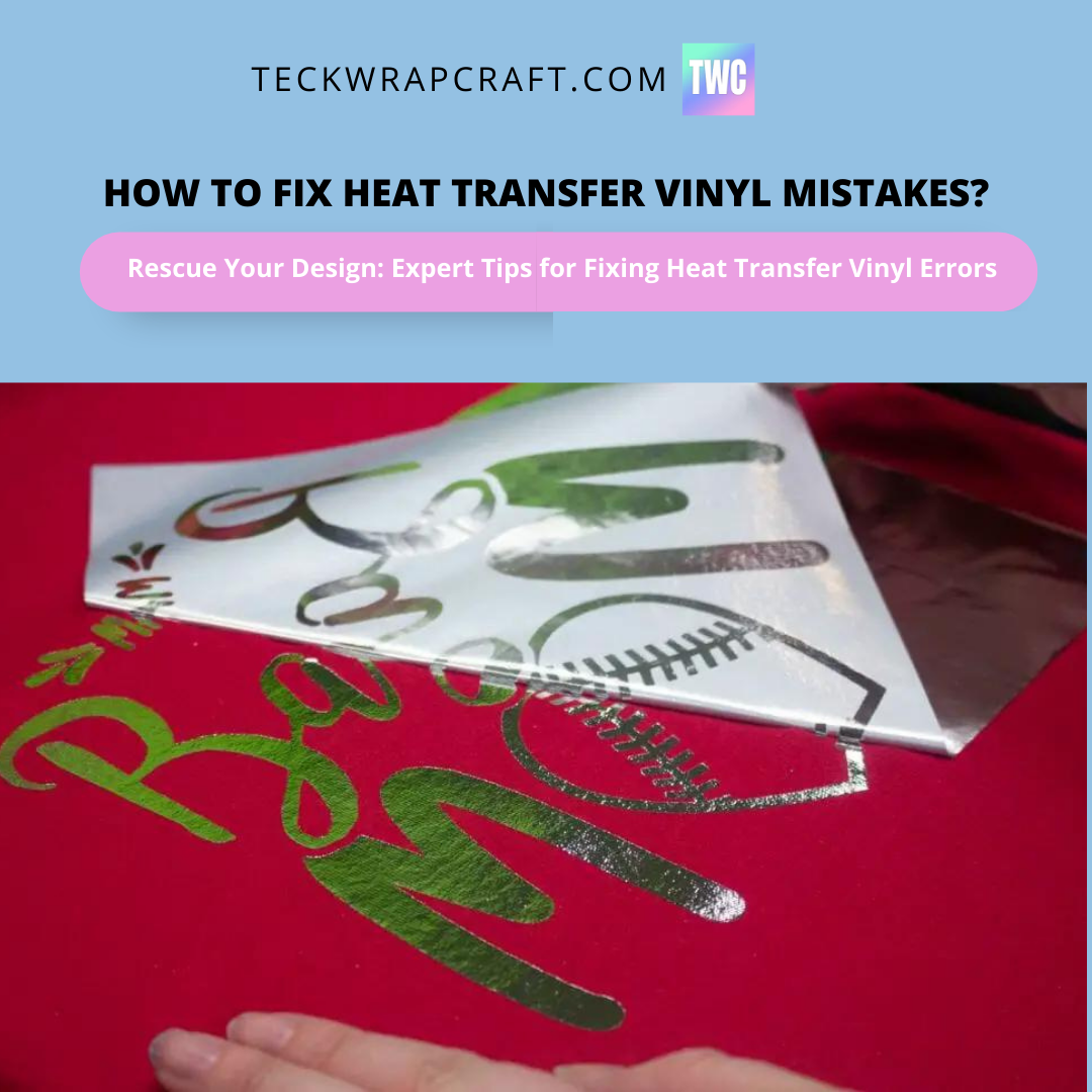 How to Fix Heat Transfer Vinyl Mistakes?