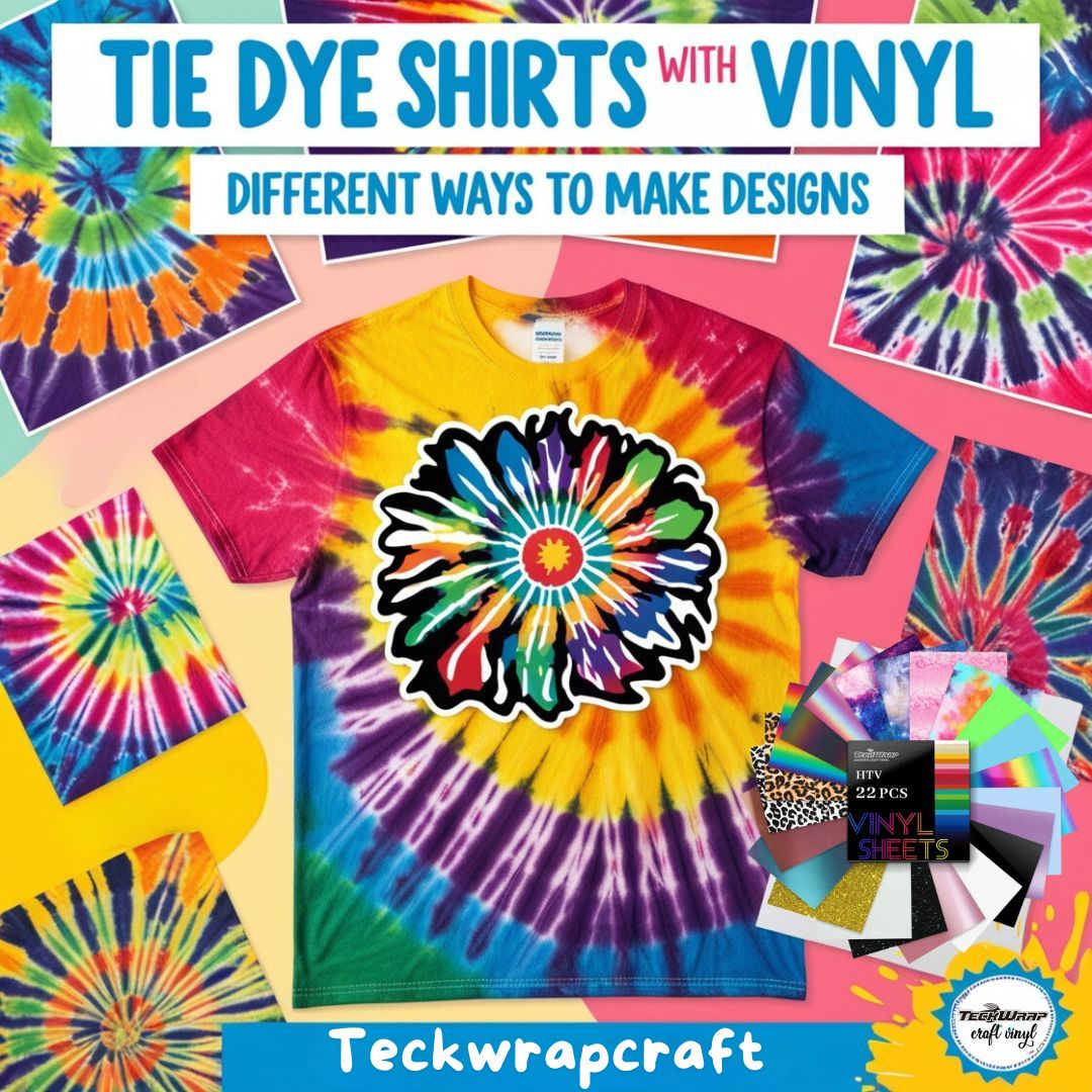 Tie-Dye Shirts With Vinyl - Different Ways To Make Designs