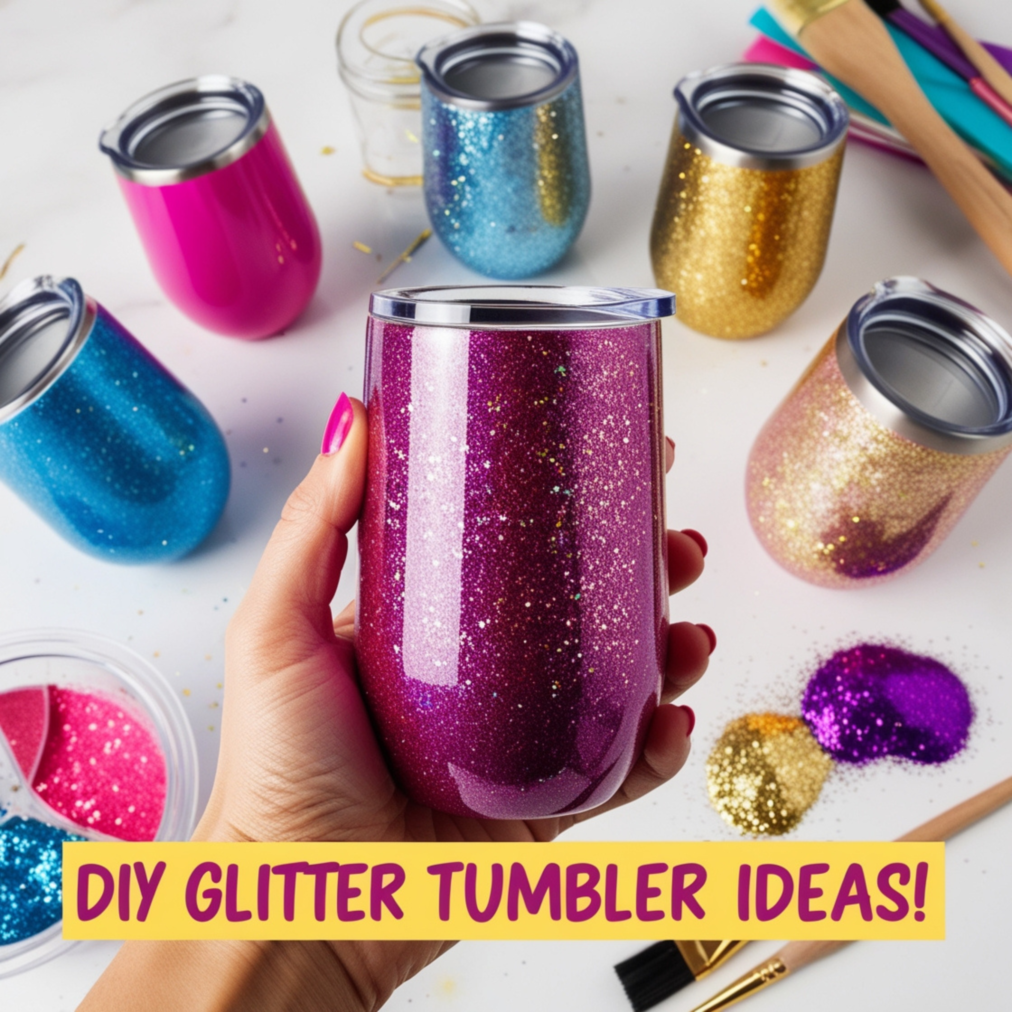 DIY Glitter Tumbler Ideas