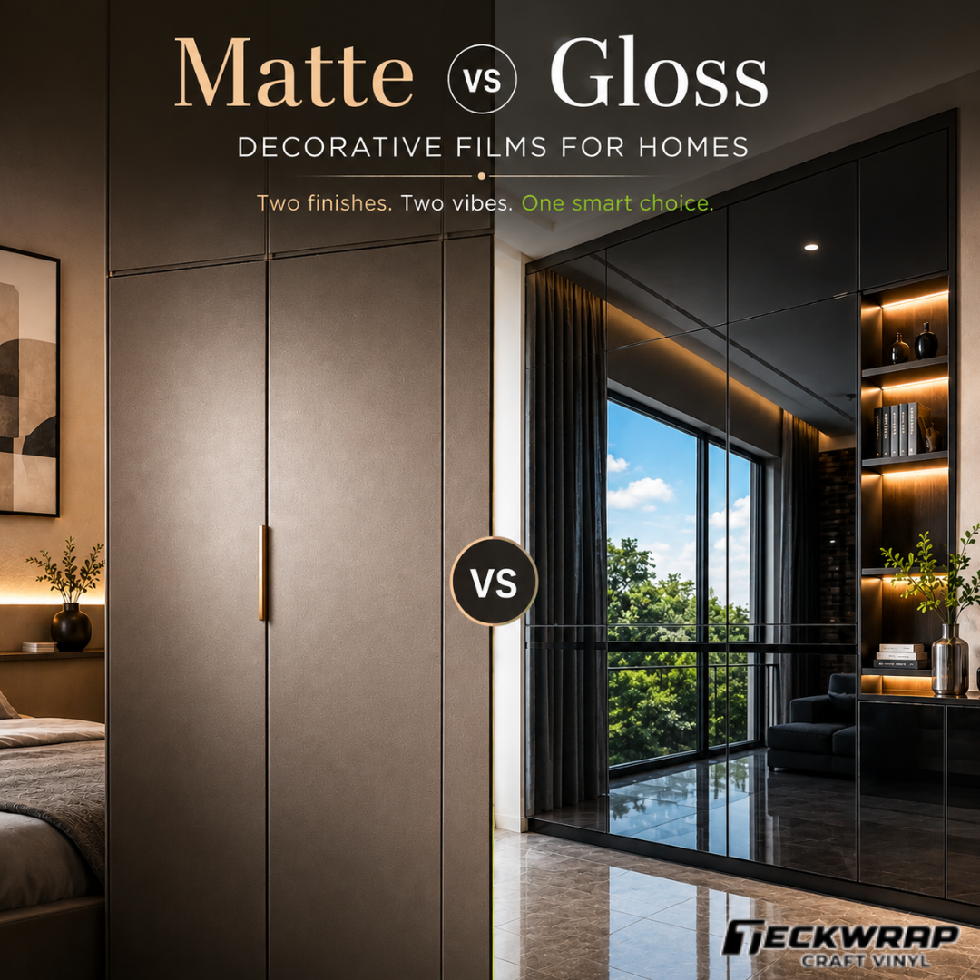 Matte vs Gloss Decorative Films for Homes Banner