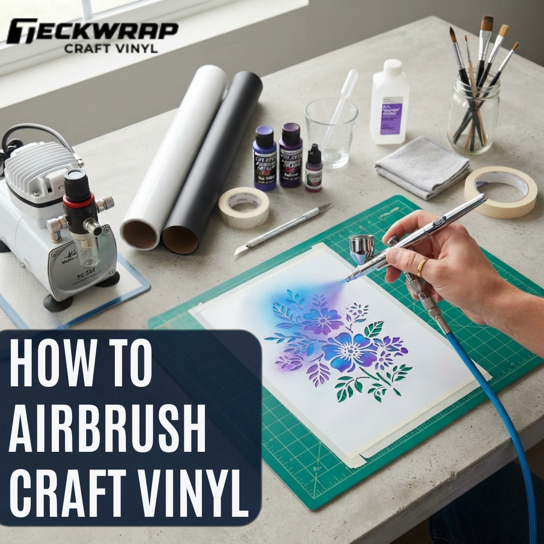 How To Airbrush Craft Vinyl Banner