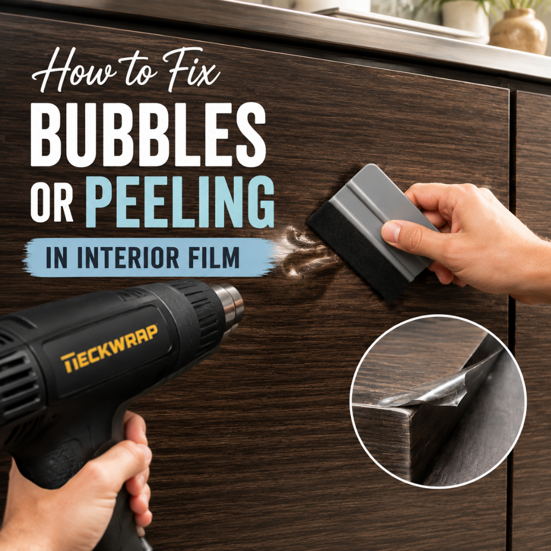 How to Fix Bubbles and Peeling in Interior Film Banner