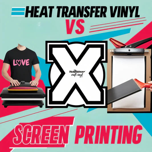 Heat Transfer Vinyl vs Screen Printing Banner