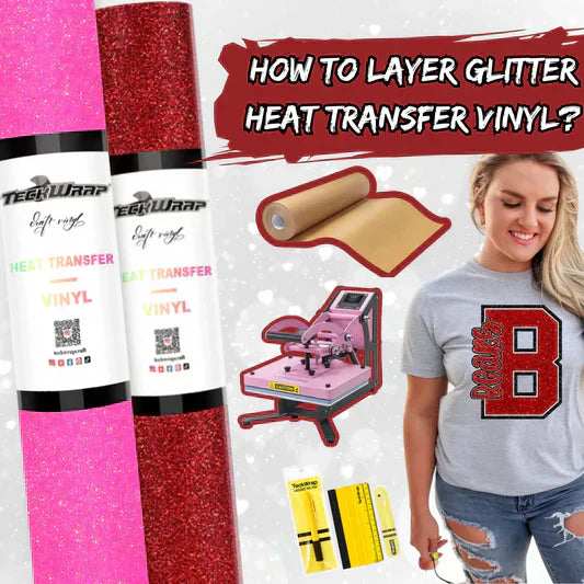 How To Layer Glitter Heat Transfer Vinyl Banner