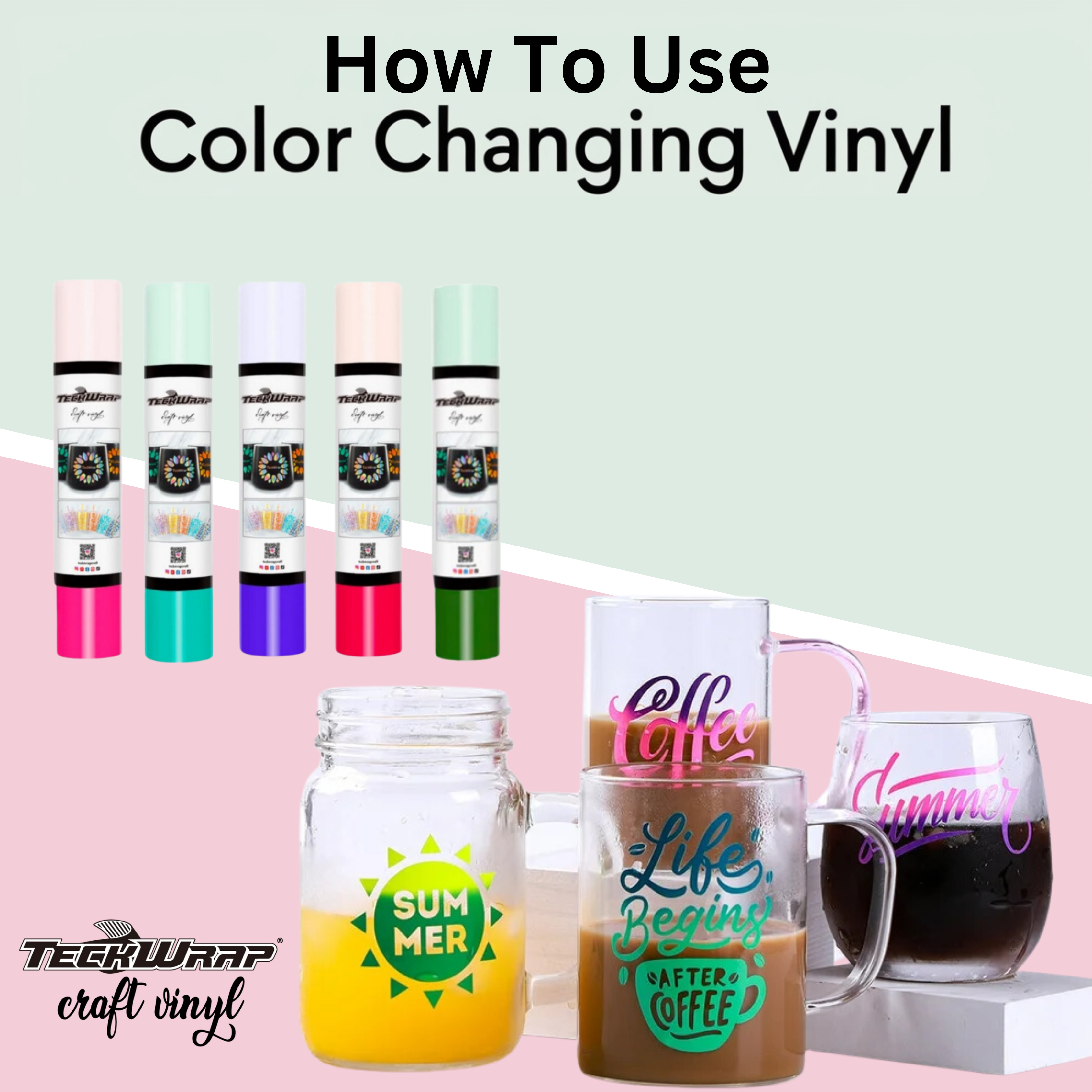 How to Use TeckWrap Craft Color Changing Vinyl?
