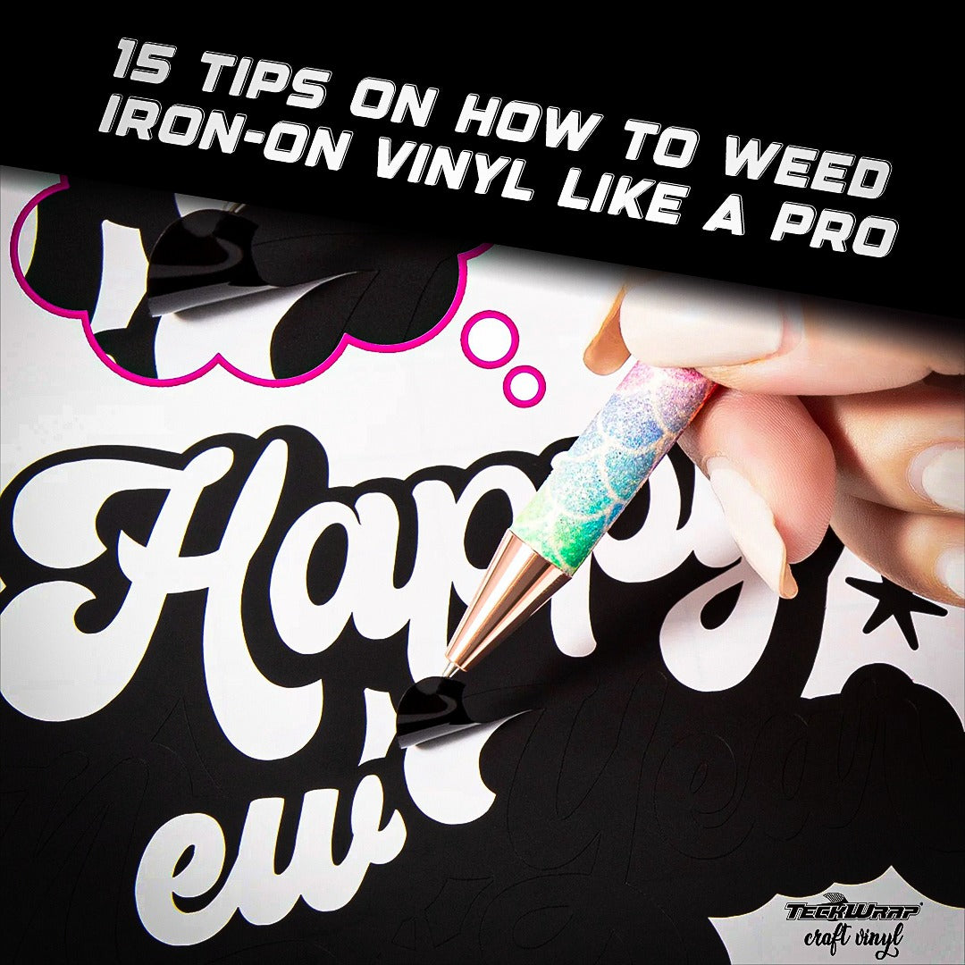 how to weed iron on vinyl