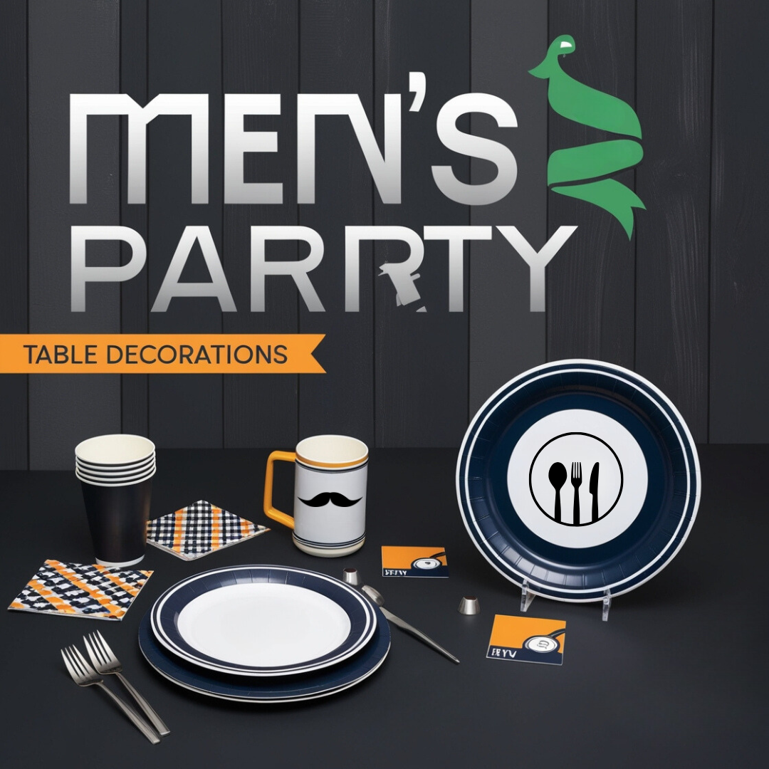 6 Creative Men’s Party Table Decorations and Other Decor Ideas