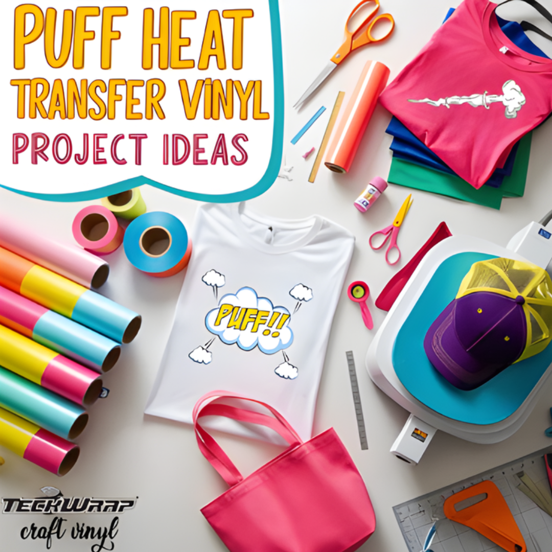 Puff Heat Transfer Vinyl Project Ideas Banner