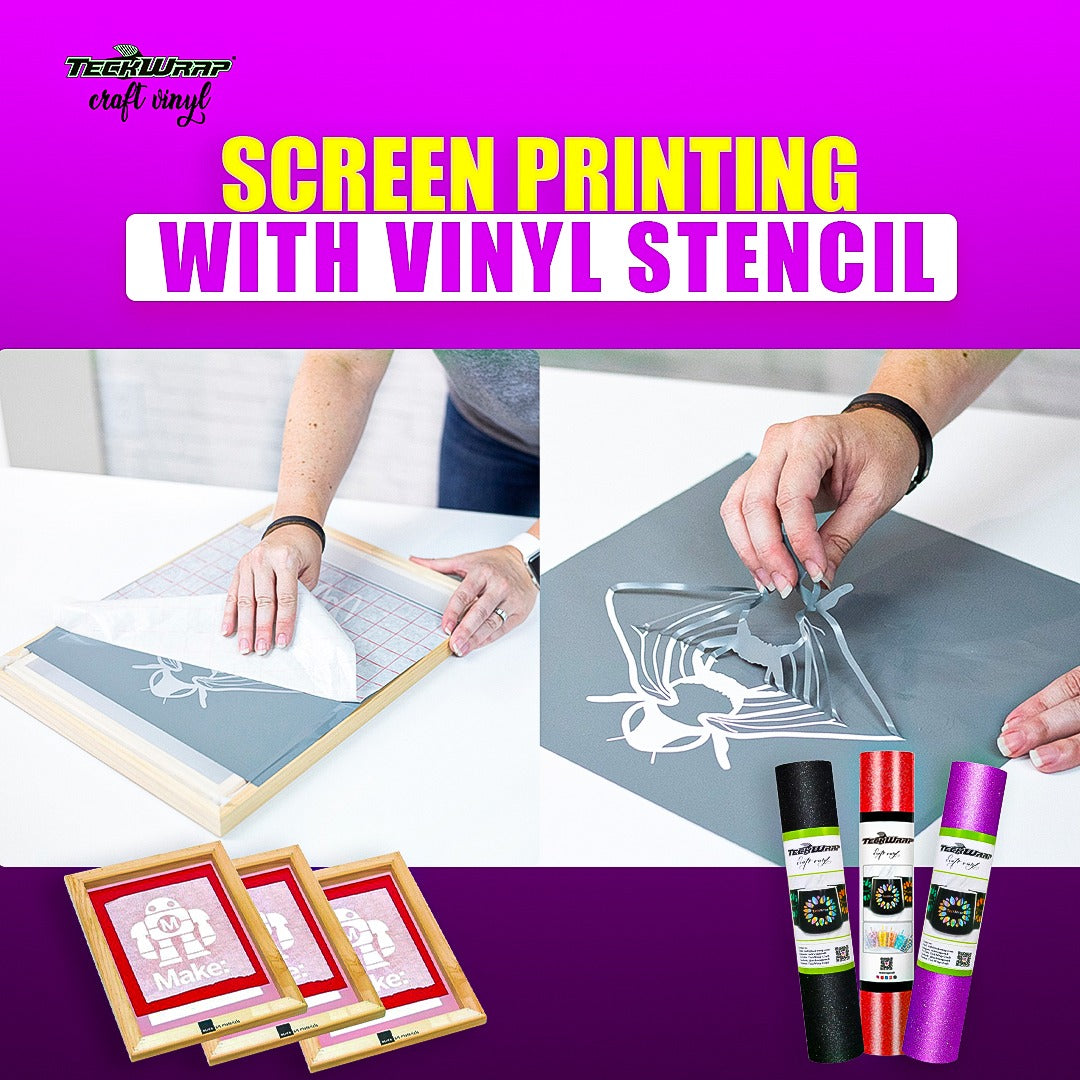 screen printing with vinyl stencil