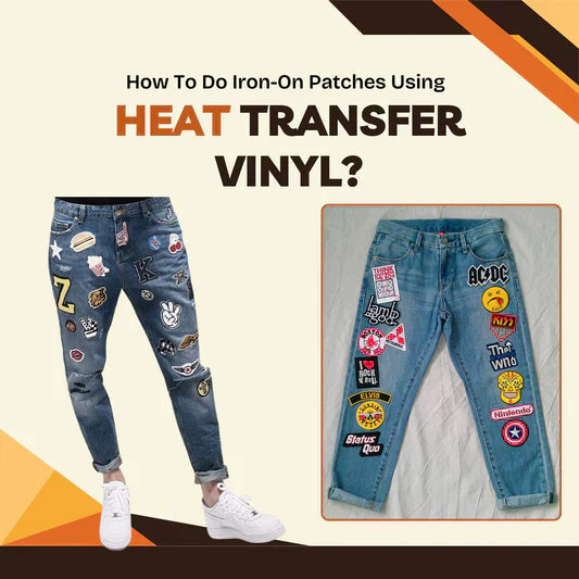 How To Do Iron On Patches using htv Banner