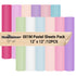 001M Pastel Color Sheets Pack