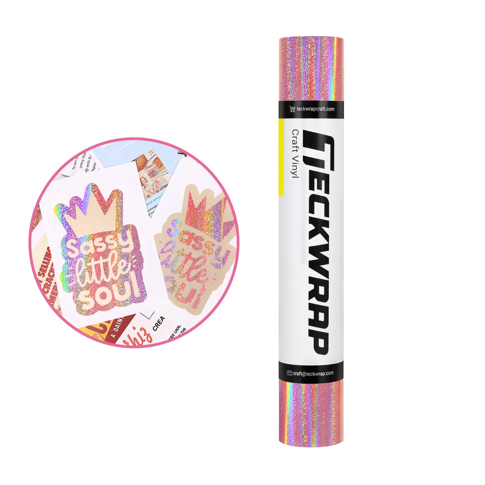 Holographic Sparkle Adhesive Craft Vinyl