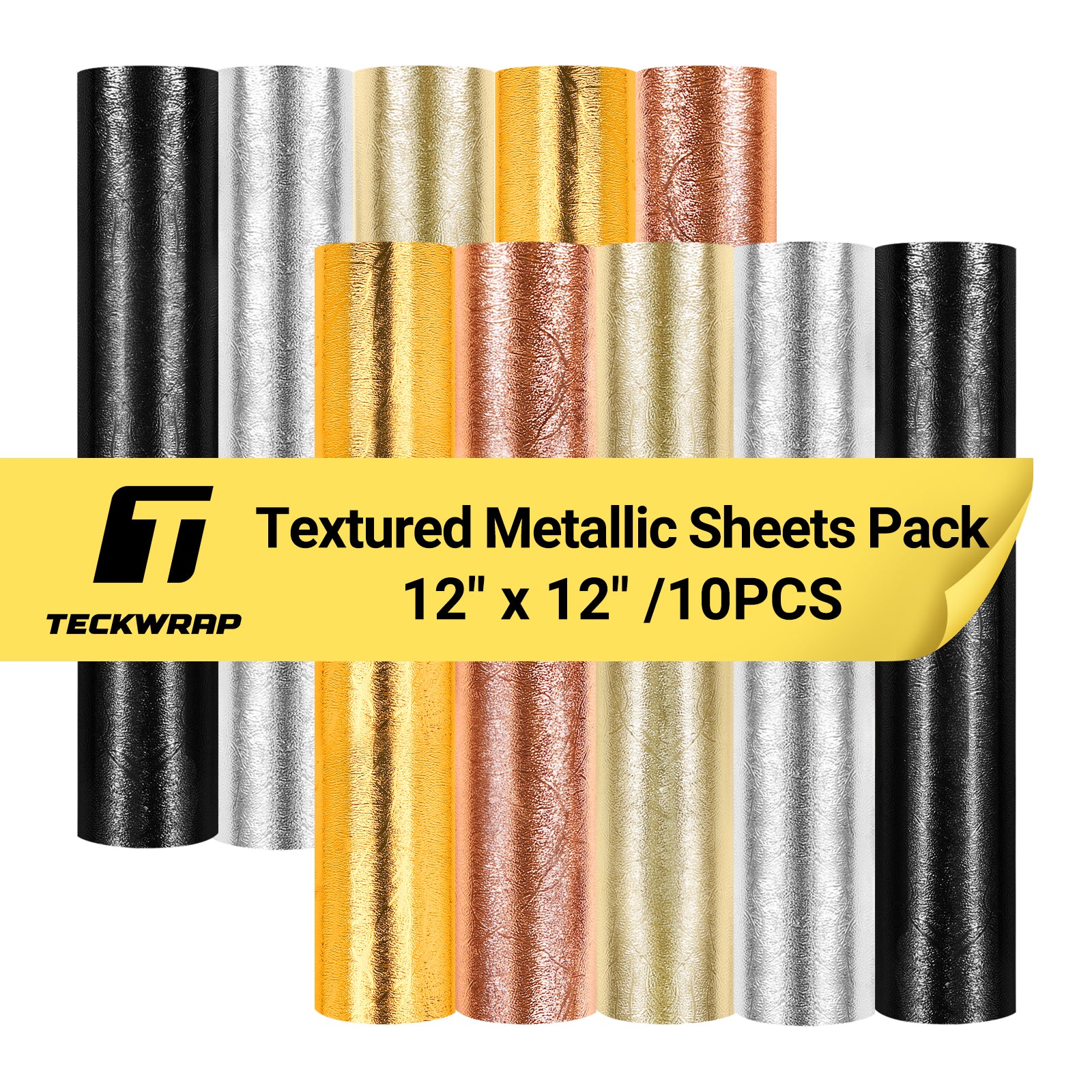 Textured Metallic Vinyl Sheets Pack