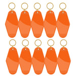Motel Keychains Blanks 10pcs Orange