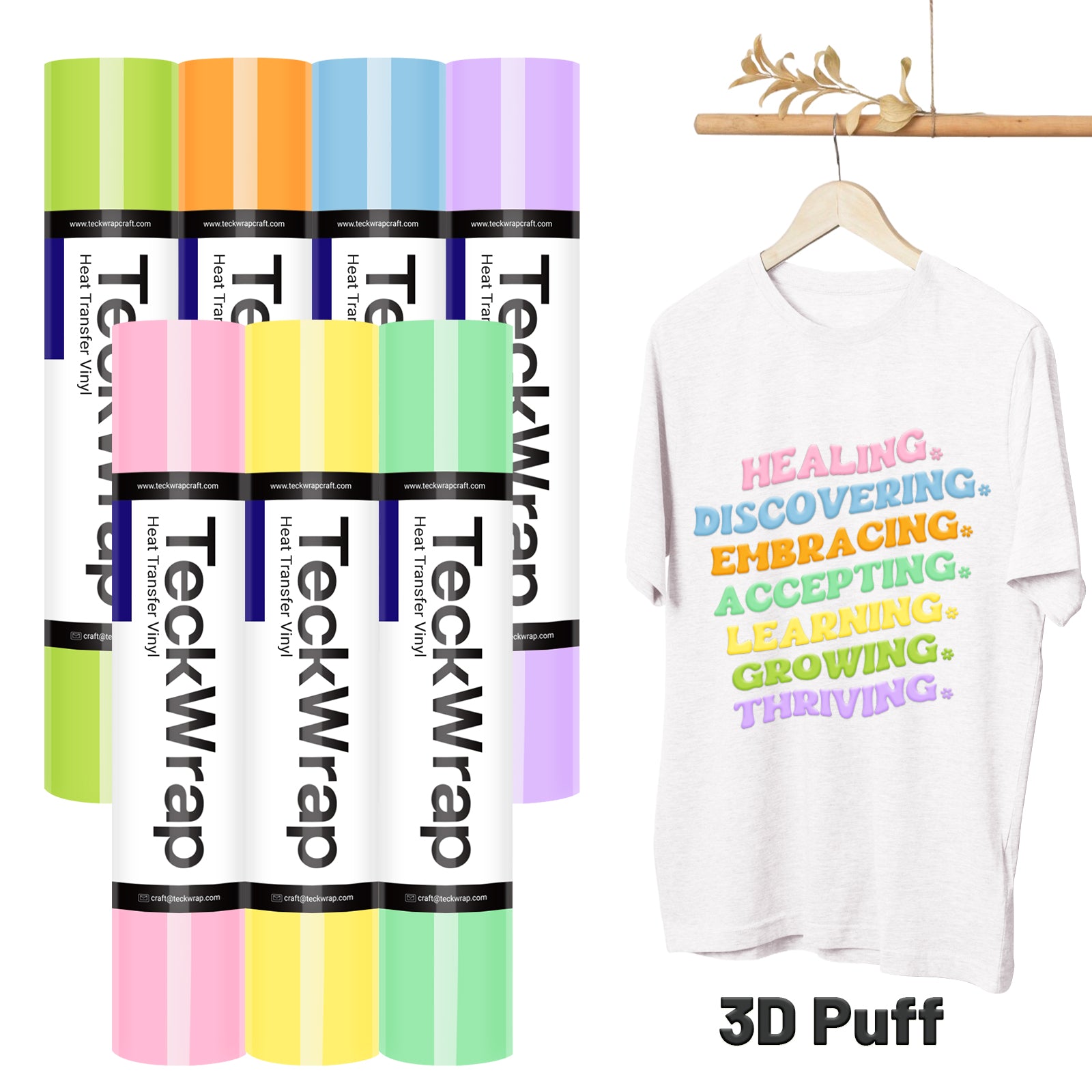 Puff Heat Transfer Roll Bundle