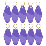 Motel Keychains Blanks 10pcs Purple