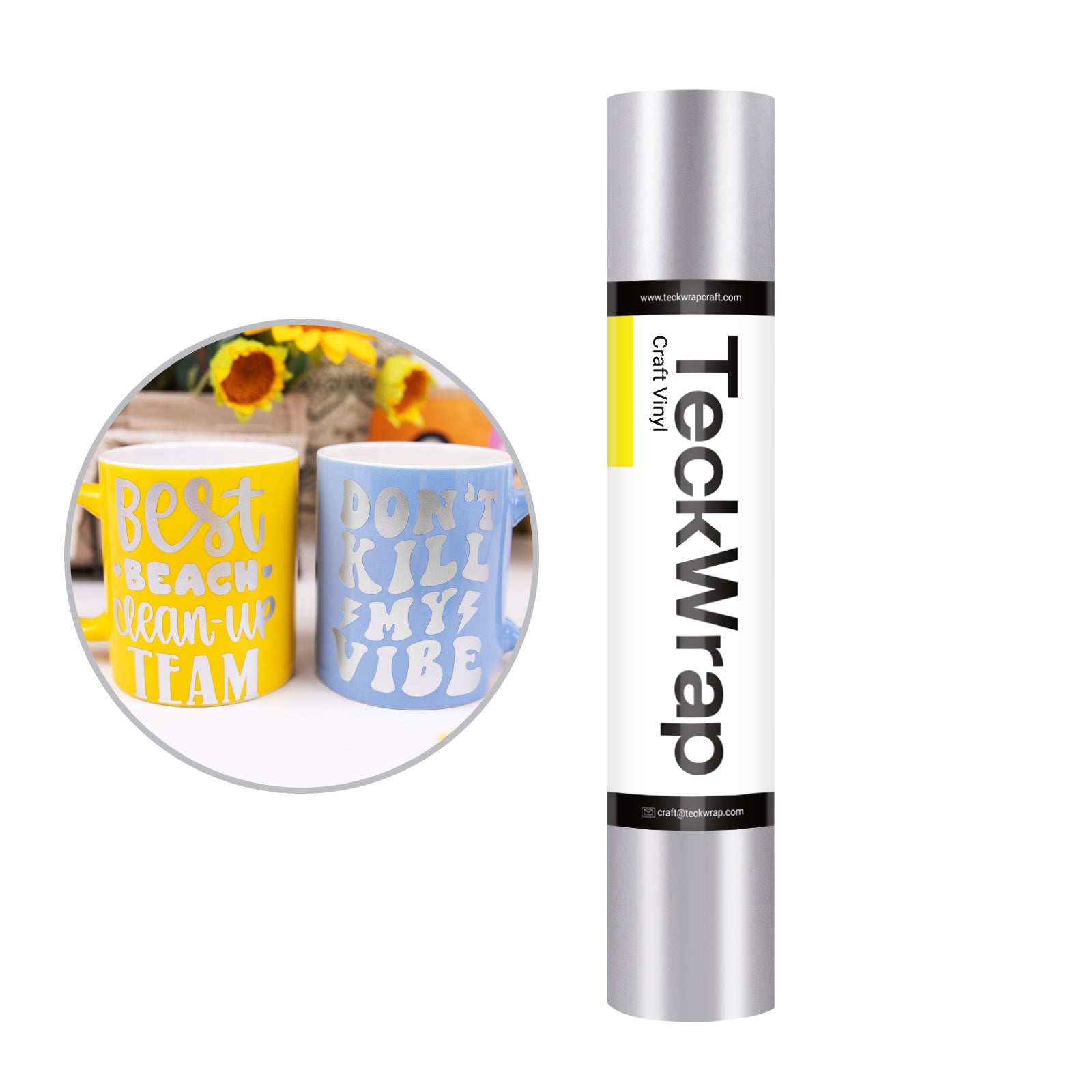 Metallic Satin Chrome Adhesive Vinyl