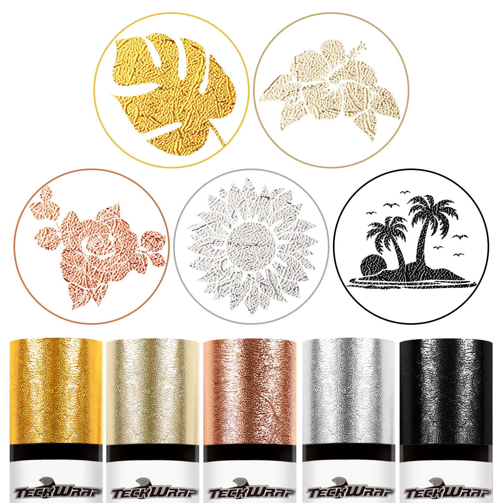 Textured Metallic Roll Bundle ( 5 Rolls)