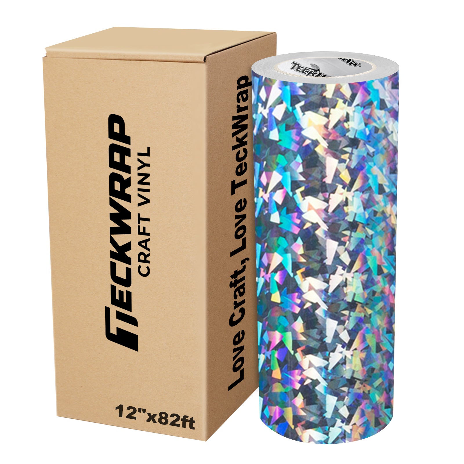Holographic Glass Flower Adhesive Craft Vinyl