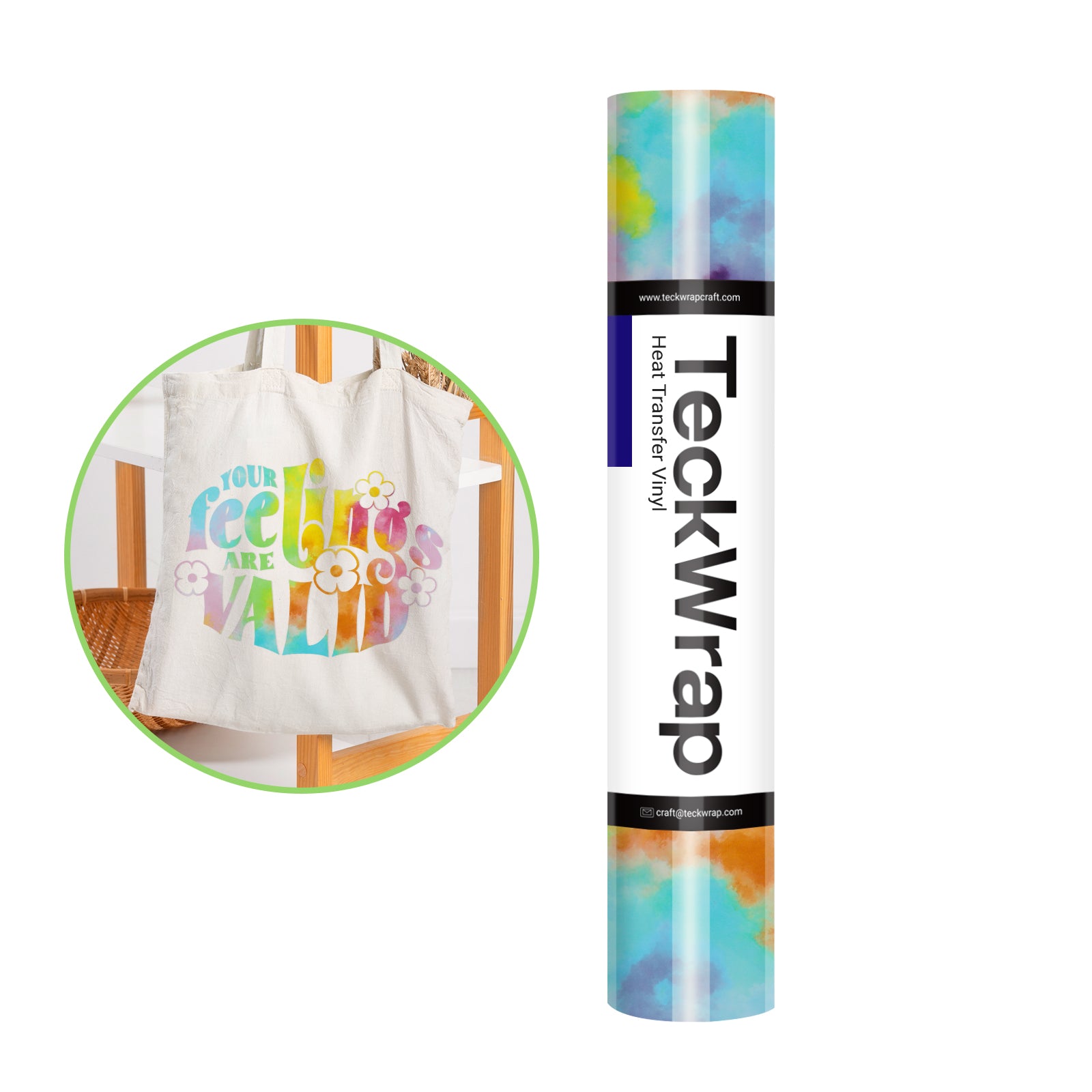 Colorful Splash Heat Transfer Vinyl