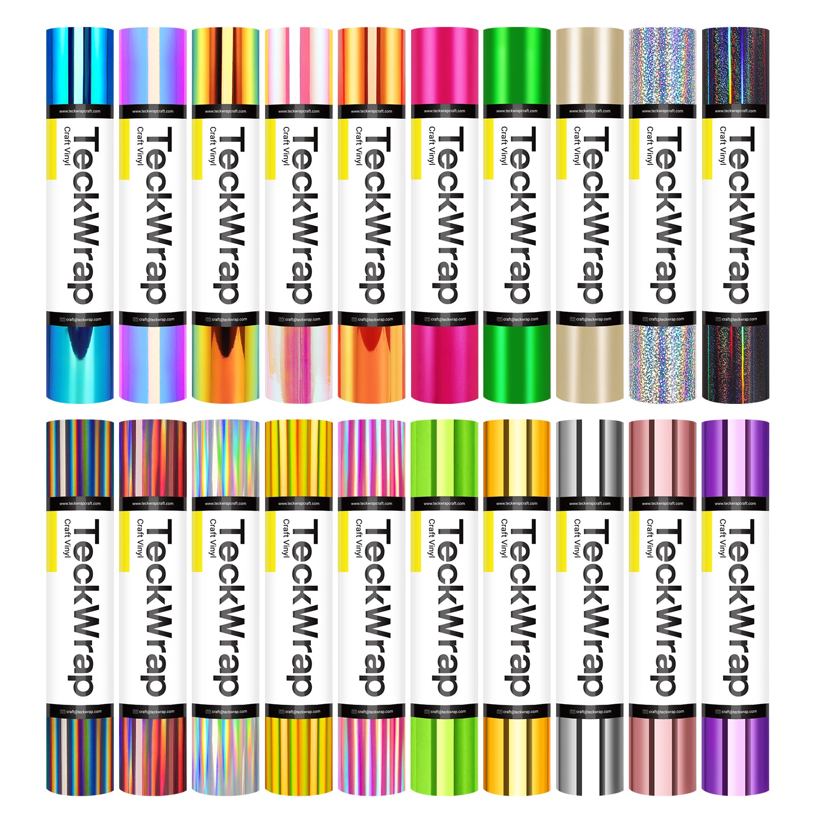 20 Rolls Craft Vinyl Bundle