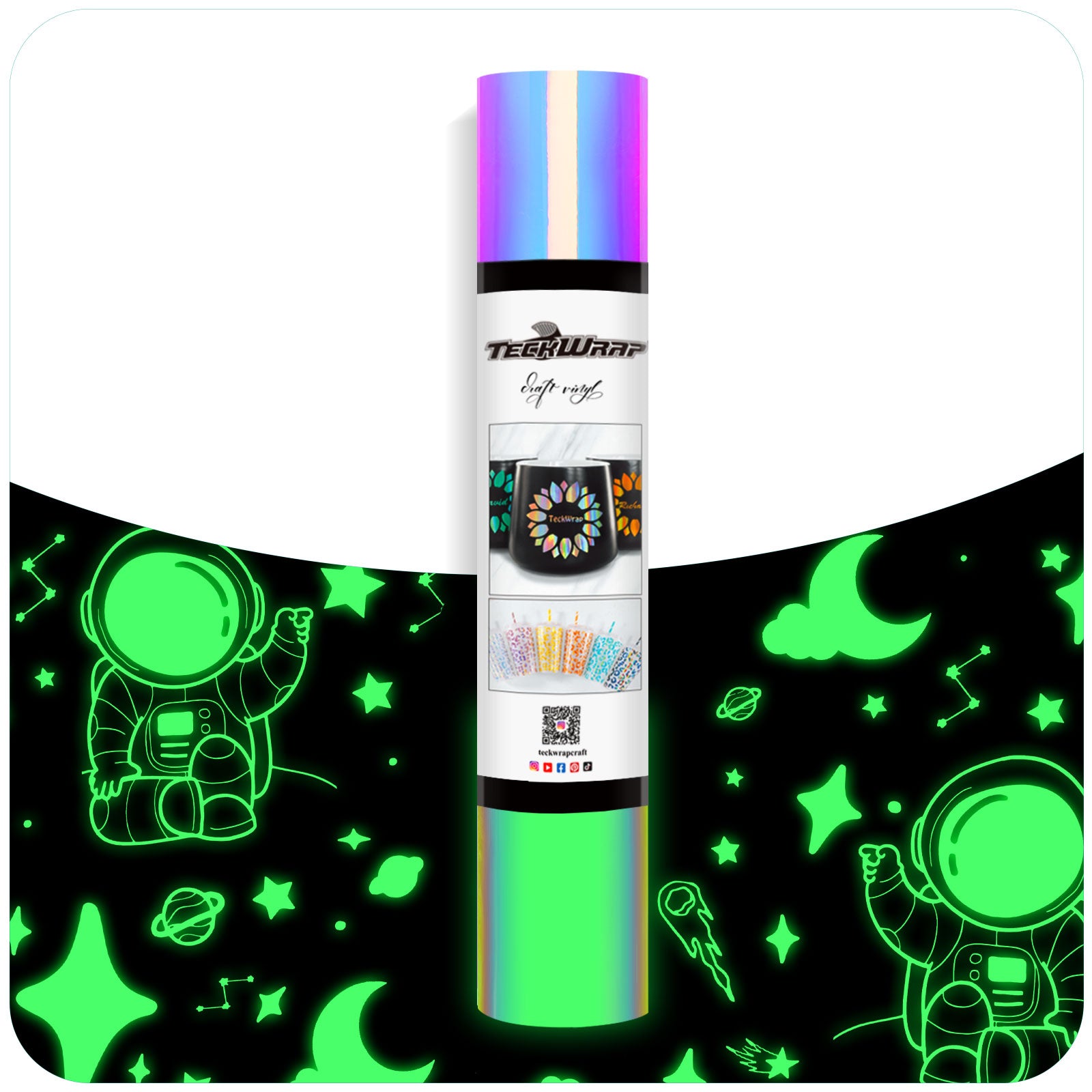 Opal Glow in the Dark Vinyl 5ft Opal White