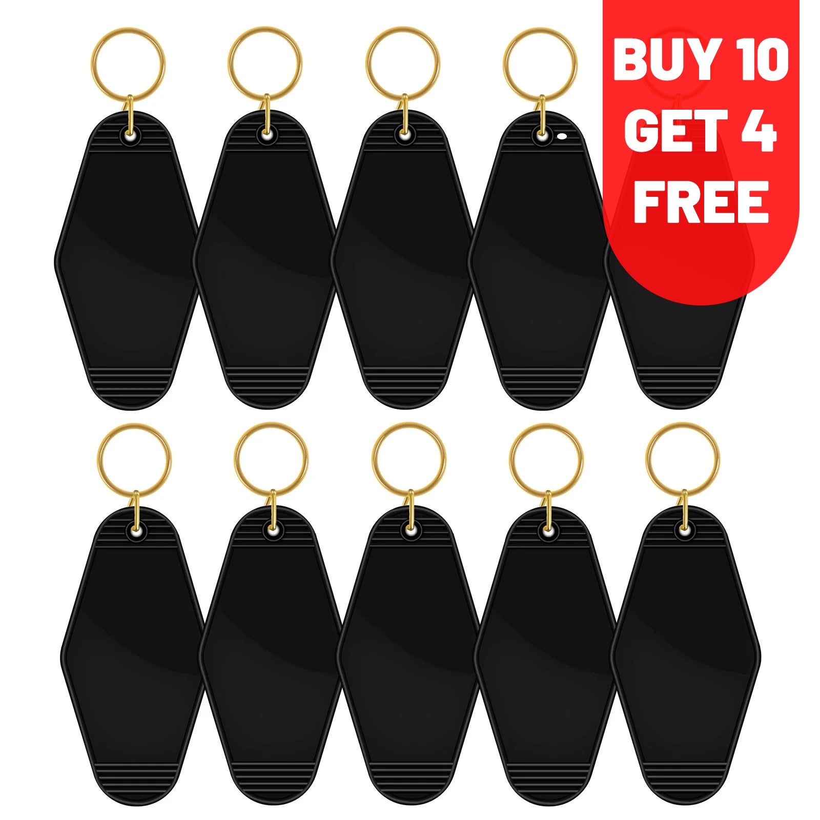 Motel Keychains Blanks(10 PCS/Set)