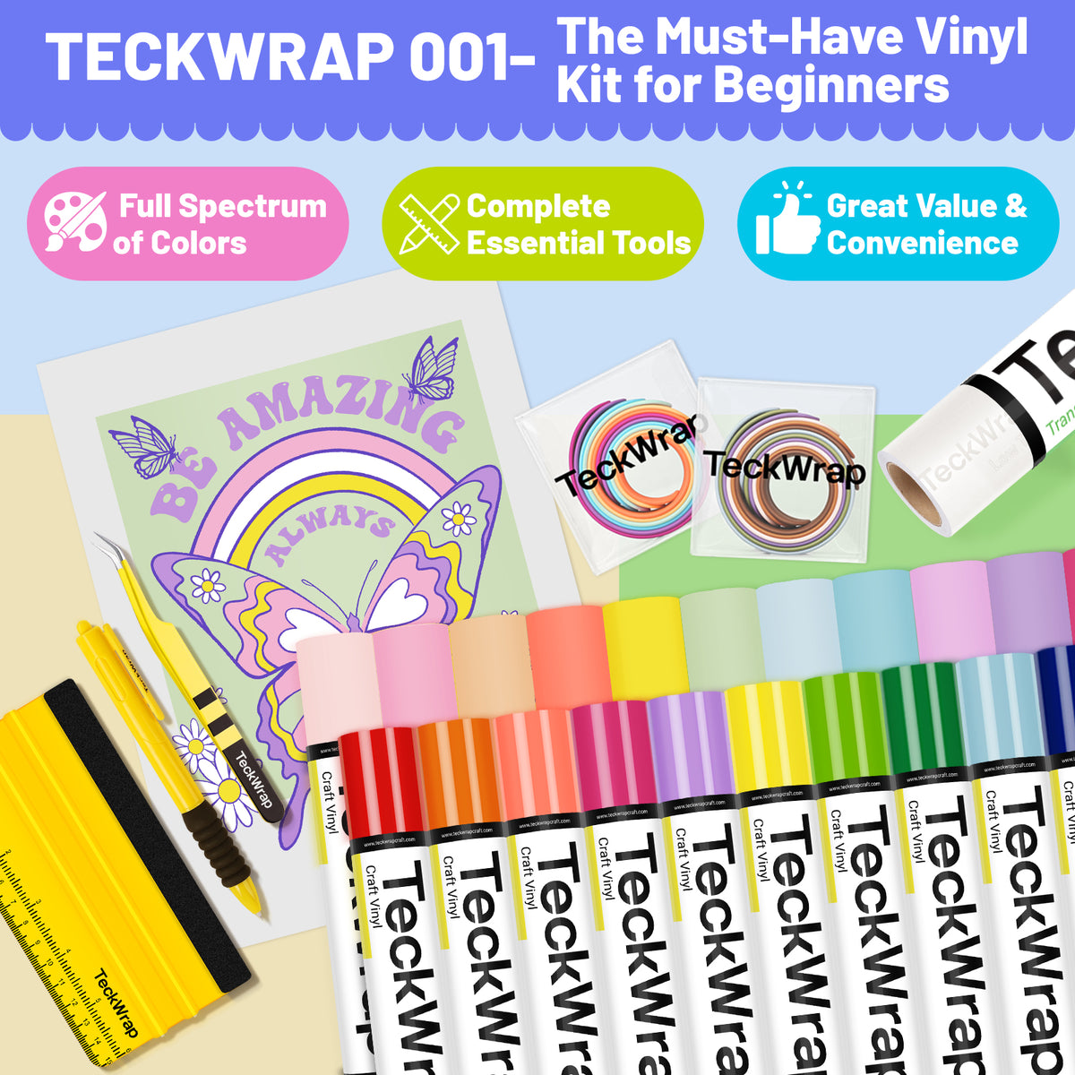 TeckWrap 001 – The Must-Have Vinyl Kit For Beginners – TeckWrapCraft