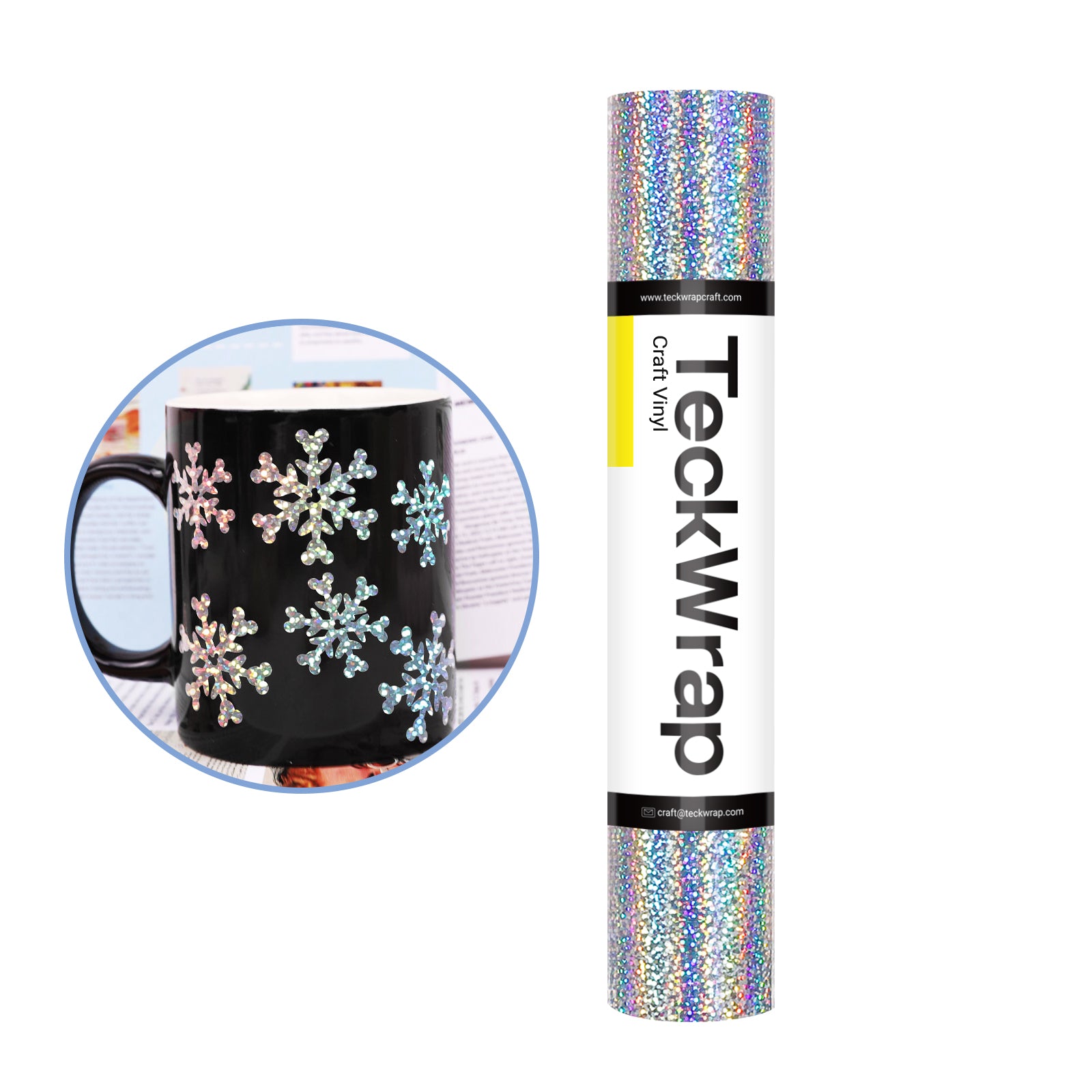 Holographic Sparkle Adhesive Craft Vinyl