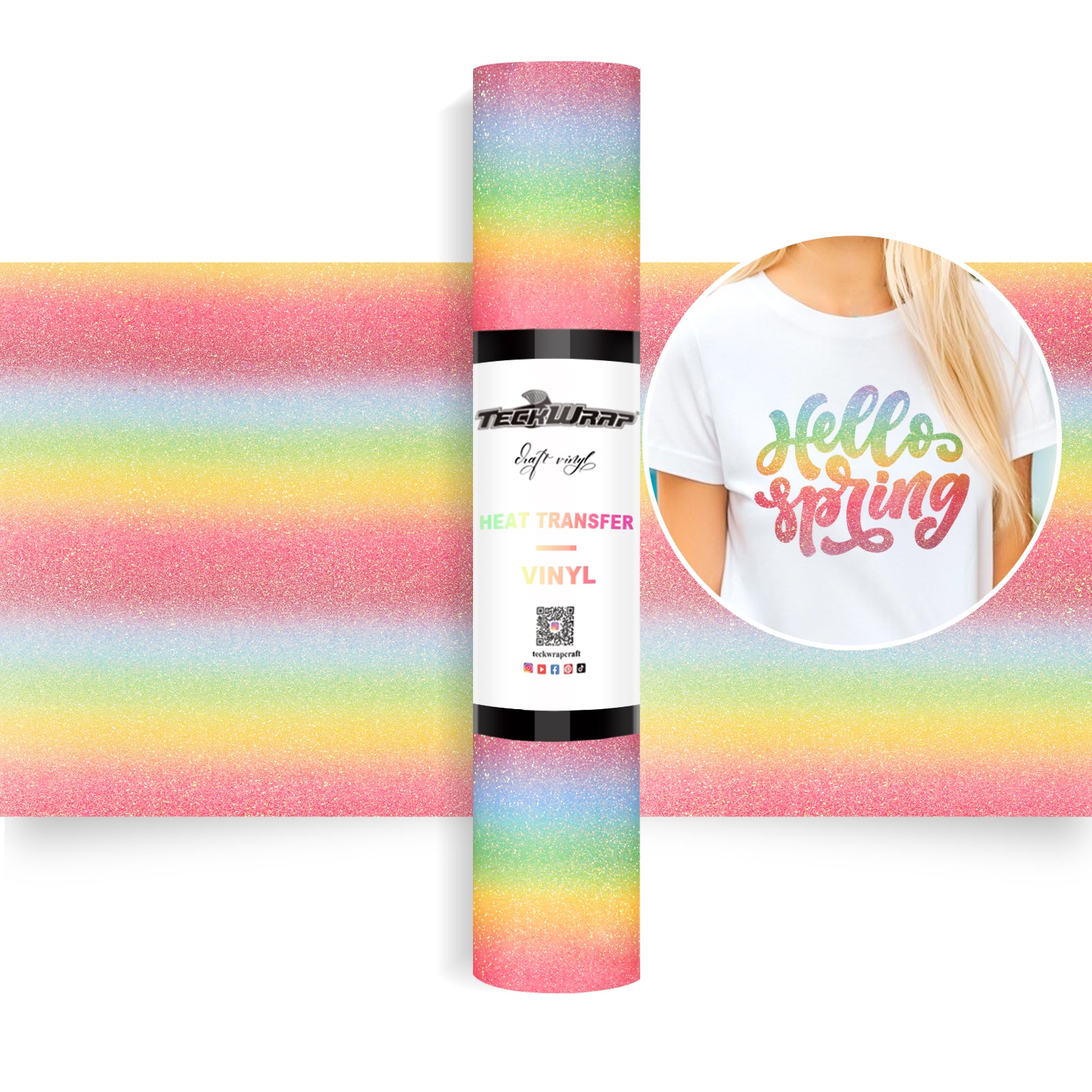 Ombré Glitter Heat Transfer Vinyl