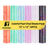 Colorful Pearl Vinyl Sheets Pack(6 PCS)