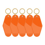 Motel Keychains Blanks 5pcs Orange
