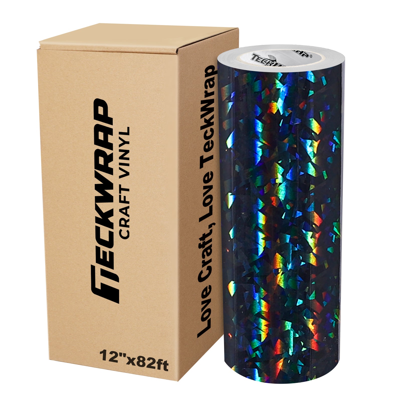 Holographic Glass Flower Adhesive Craft Vinyl
