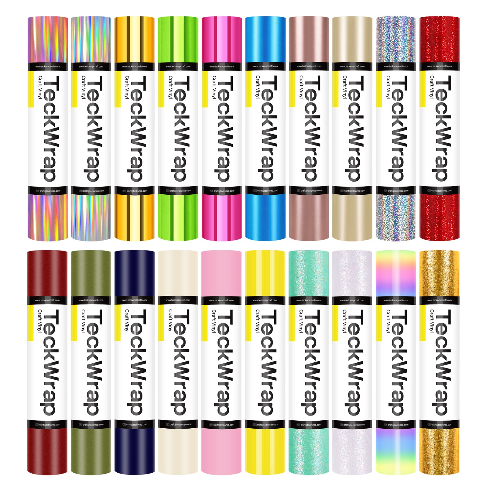 20 Rolls Craft Vinyl Bundle