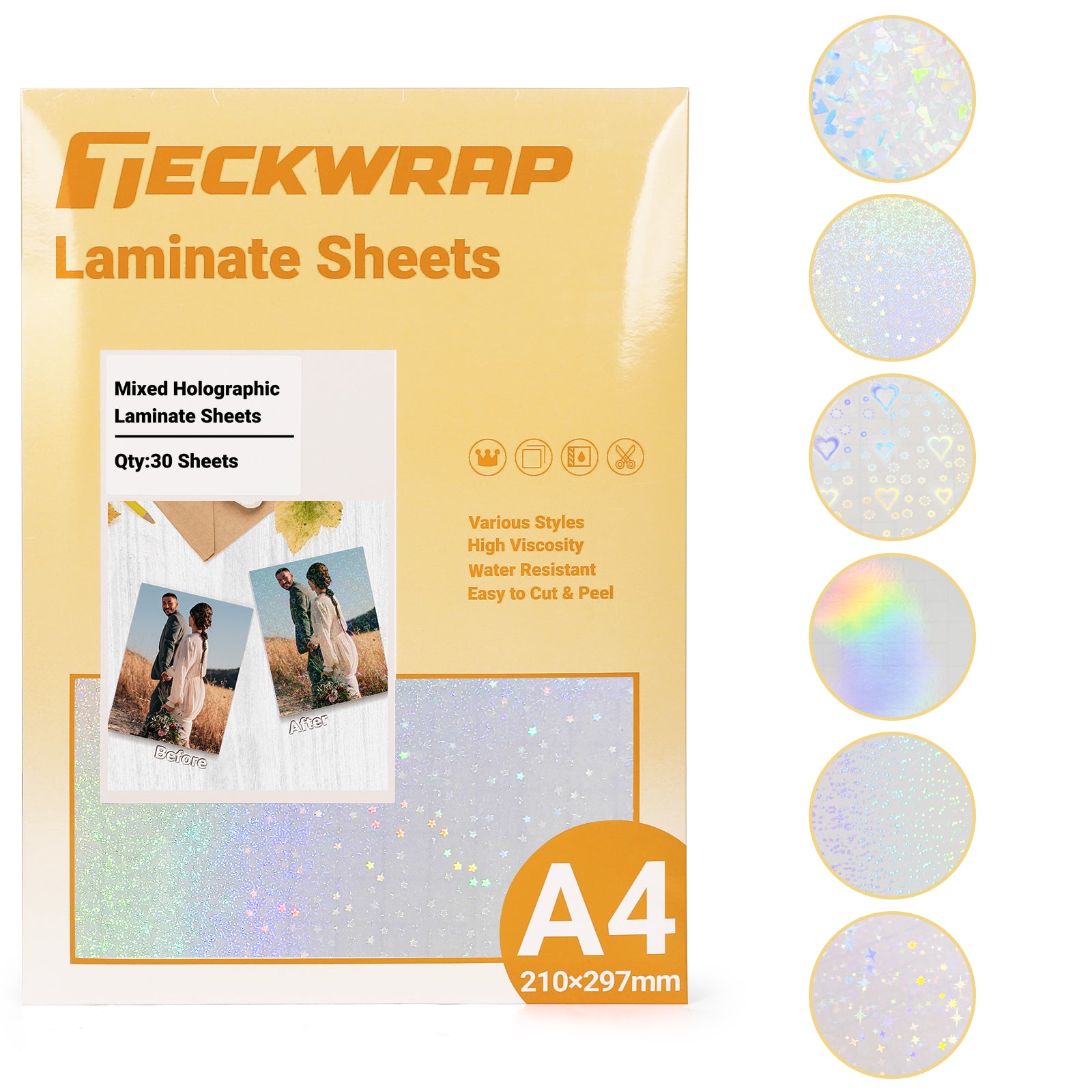 Koala Holographic Vinyl Sticker Paper for Inkjet – 20 Sheets, 8.5 Koala Holographic Vinyl Sticker Paper for Inkjet – 20 Sheets, 8.5