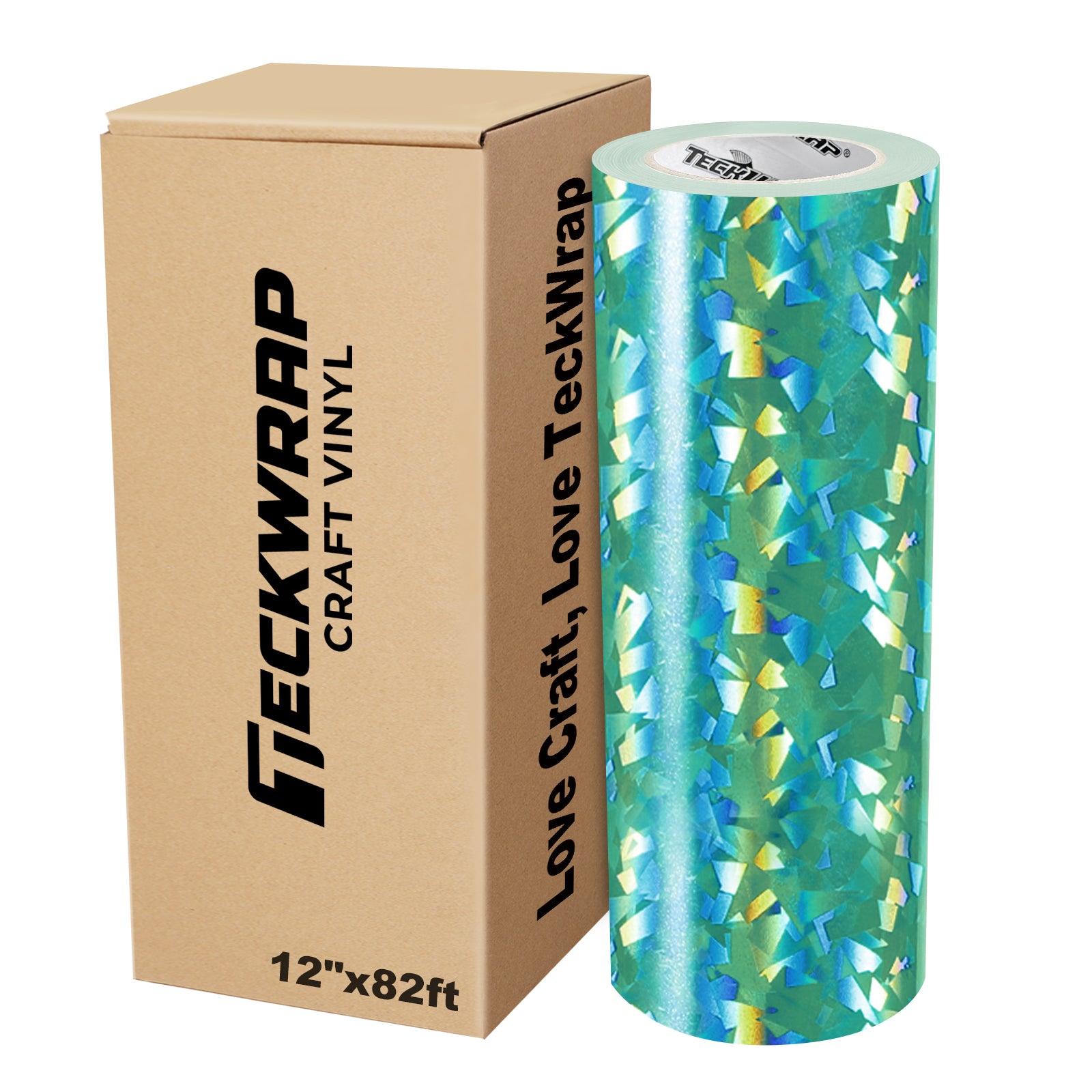 Holographic Glass Flower Adhesive Craft Vinyl