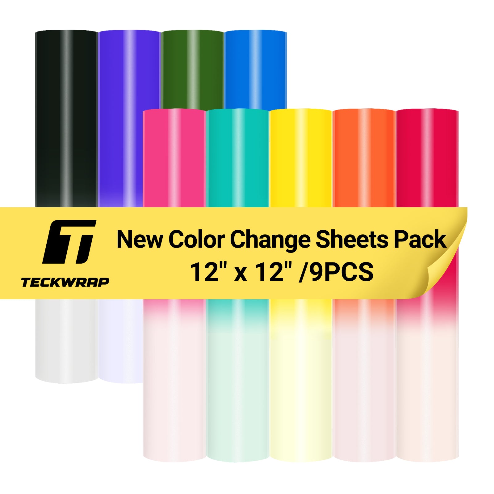 NEW Cold Color Changing Vinyl Sheets Pack