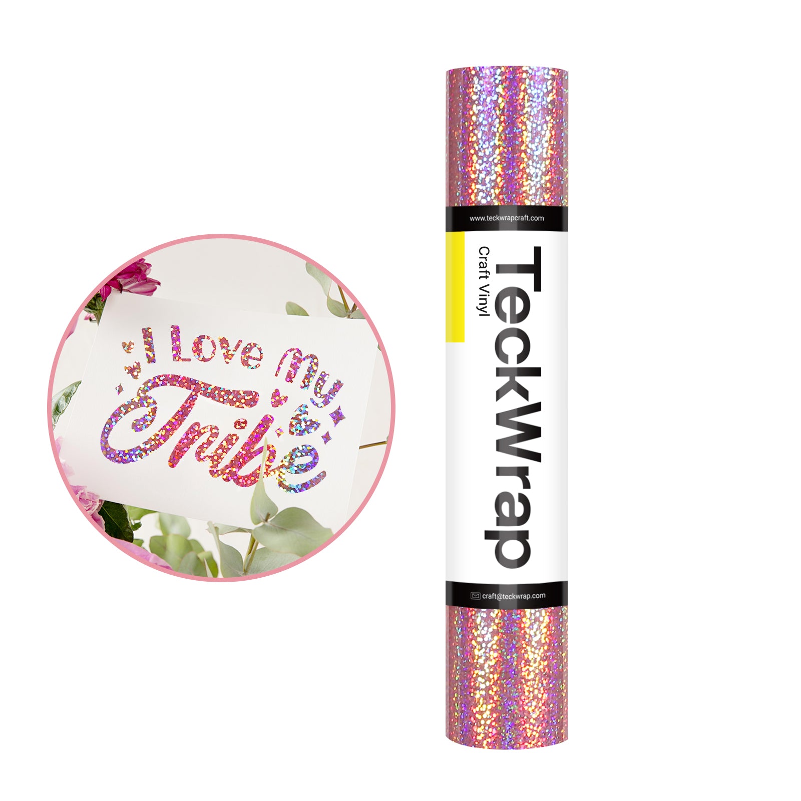 Holographic Sparkle Adhesive Craft Vinyl